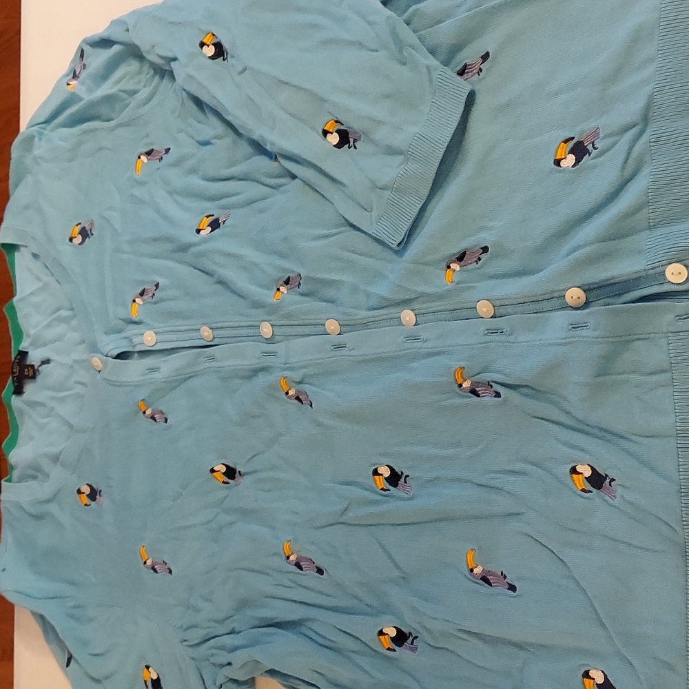 Talbots Toucan Cardigan 2X